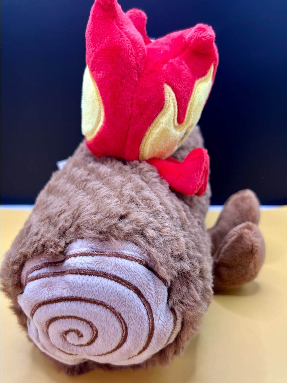 Red Flame Plush Toy - Cute Red & Cream Stuffed Character - Picture 2 of 7